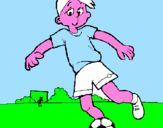 Disegno Giocare a calcio pitturato su PASQUALE