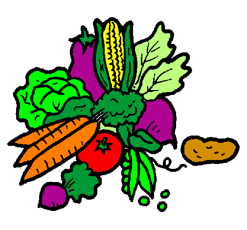 Disegno verdure  pitturato su kp
