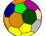 Disegno Pallone da calcio II pitturato su STEFANO