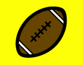 Disegno Pallone da calcio americano II pitturato su noemi