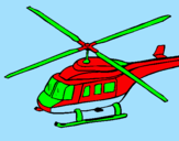 Disegno Elicottero   pitturato su FULVIO