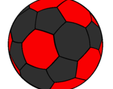 Disegno Pallone da calcio II pitturato su dario