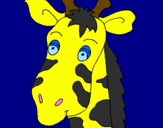 Disegno Muso di giraffa pitturato su Niccolo`