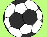 Disegno Pallone da calcio II pitturato su nicola