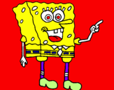 Disegno Spongebob pitturato su Giorgia