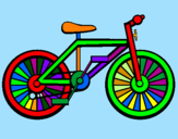 Disegno Bicicletta pitturato su marco catapano