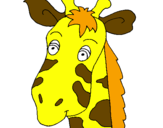 Disegno Muso di giraffa pitturato su Alex 6 anni