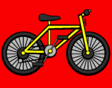Disegno Bicicletta pitturato su Salvatore