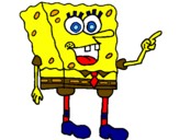 Disegno Spongebob pitturato su .-.desy.-.