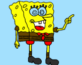 Disegno Spongebob pitturato su lorenzo