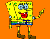 Disegno Spongebob pitturato su LUCIA