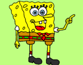 Disegno Spongebob pitturato su sara   cangemi