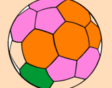 Disegno Pallone da calcio II pitturato su gabriele