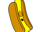 Disegno Hot dog pitturato su ale5