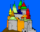 Disegno Castello medievale  pitturato su RICCARDO