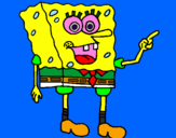 Disegno Spongebob pitturato su tiziano g