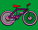 Disegno Bicicletta pitturato su ludovica