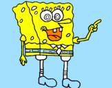 Disegno Spongebob pitturato su federico