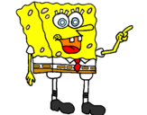 Disegno Spongebob pitturato su karol