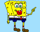 Disegno Spongebob pitturato su IMANE