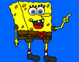 Disegno Spongebob pitturato su spinj