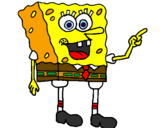 Disegno Spongebob pitturato su gaia lacchia 4.b