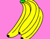 Disegno Banane  pitturato su fabiola ccccccccc