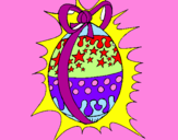 Disegno Uovo di Pasqua brillante pitturato su giulia fabbri