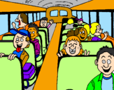 Disegno Bus scolastico pitturato su i