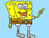 Disegno Spongebob pitturato su spongbob