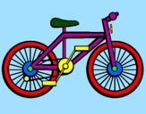 Disegno Bicicletta pitturato su fabrizio