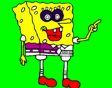 Disegno Spongebob pitturato su Melissa