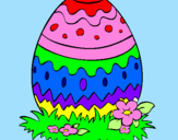 Disegno Uovo di Pasqua 2 pitturato su UPWRàè0QERIF -òkjjnm, ,