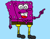 Disegno Spongebob pitturato su brybry