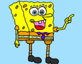 Disegno Spongebob pitturato su alakey