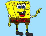 Disegno Spongebob pitturato su Alexthebest400