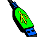Disegno USB pitturato su riccardo p.