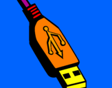 Disegno USB pitturato su COPA MATTEO