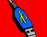 Disegno USB pitturato su VITTORIA 5 ANNI C.