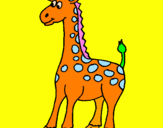 Disegno Giraffa pitturato su FG