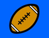 Disegno Pallone da calcio americano II pitturato su daniele davide cristina
