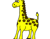 Disegno Giraffa pitturato su LUISA
