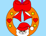 Disegno Decorazione natalizia  pitturato su NOEMI ALTAVILLA