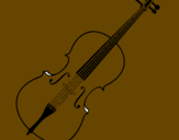 Disegno Violino pitturato su Asterix