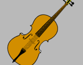 Disegno Violino pitturato su Elisa