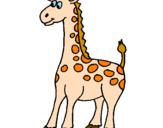 Disegno Giraffa pitturato su Sally