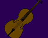 Disegno Violino pitturato su BRYBRY