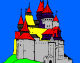 Disegno Castello medievale  pitturato su giacomog