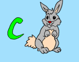 Disegno Coniglio pitturato su camy_cullen