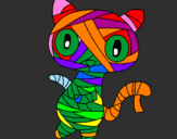 Disegno Mummia gatto scaraboechio pitturato su camy_cullen